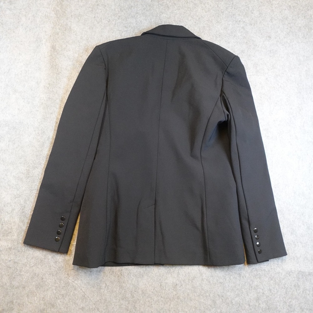 Veronica Beard Blazer Womens 8 Black Iconic Scuba Dickey Jacket One Button - Picture 7 of 12